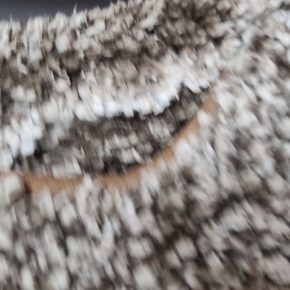 Vestique Women's Plush Pile Vest Gray/Brown Pockets Wide Angular Collar … - Picture 3 of 8